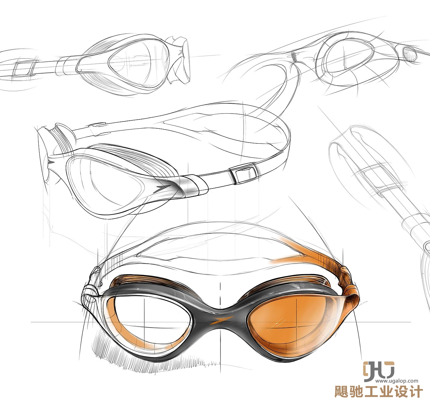 苏州工业设计,苏州体育用品设计公司,苏州泳镜造型设计公司,上海泳镜结构设计,游泳眼镜外观造型设计公司